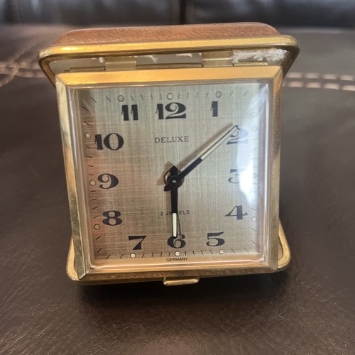 Vintage travel alarm clock - vintage,