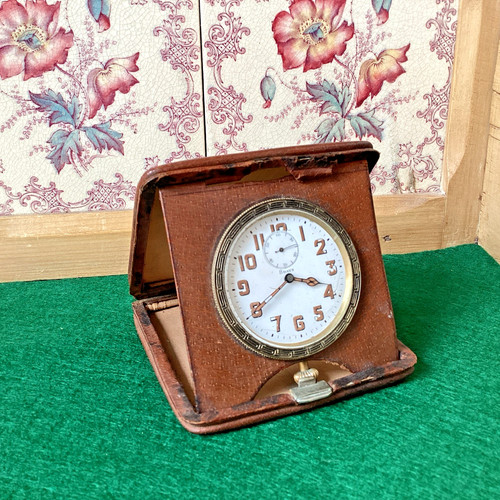 Antique travel clock - antique, clock.