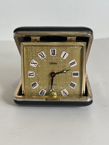 Vintage coral travel alarm - coral,
