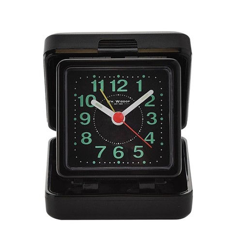 Travel alarm clock black - alarm,