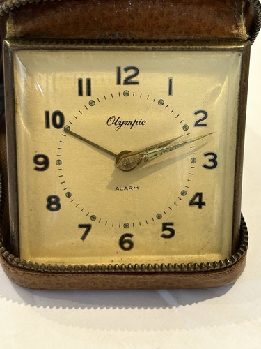 Vintage travelling alarm clock - vintage,
