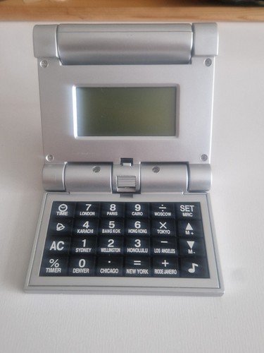 Vintage folding world time - world,