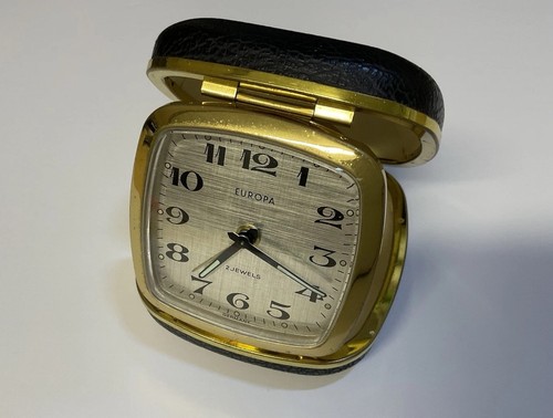Vintage travel clock europa - clock,