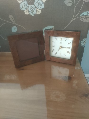 Folding photo frame and clock - folding,