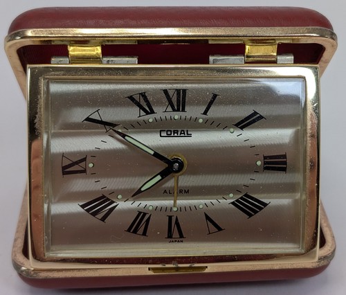 Vintage travel alarm folding - travel,