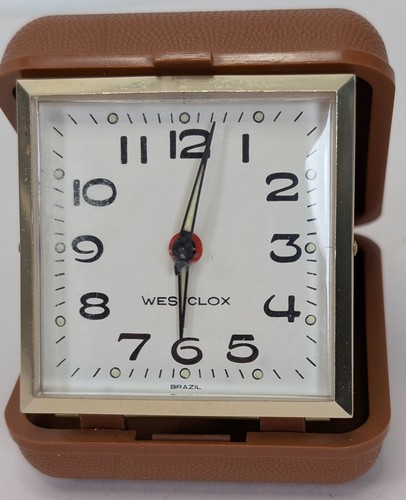 Vintage travel alarm folding - vintage,